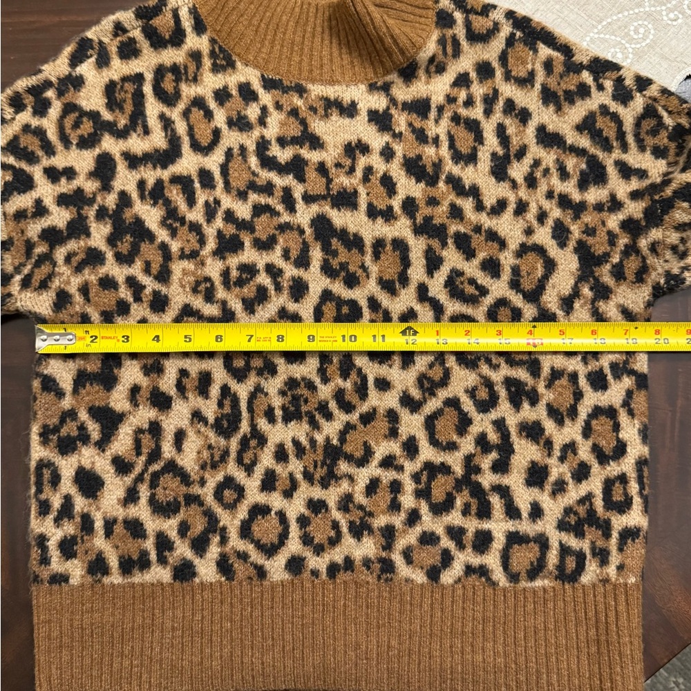 Anne Taylor LOFT Cheetah Print Mock Neck Sweater. So cute and versatile. - Picture 5 of 6